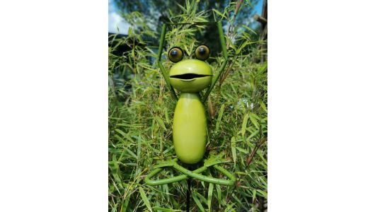 Yoga Frogs - Der Lotus Stretch, Gartenstecker,groß
