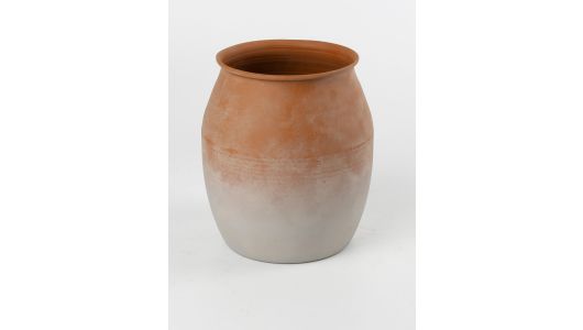 Vase, Zink, Keramik-Optik